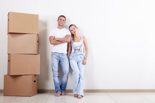 Professional removal team packing items for a move in Forest Hill