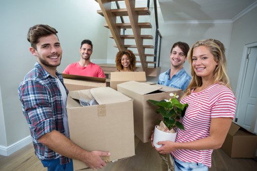 Experienced and trained house removalists at work