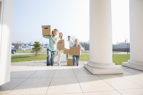 Jimmy's Removals team carefully packing belongings