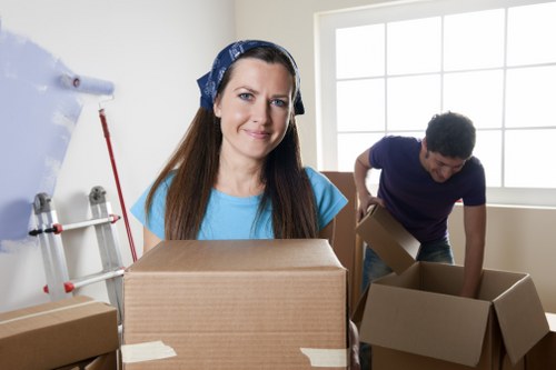 Experienced removal team efficiently handling furniture