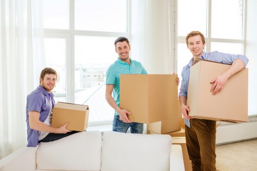 Local Upper Clapton movers navigating through residential streets