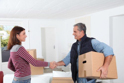 Efficient loading of furniture into a moving truck in Hither Green