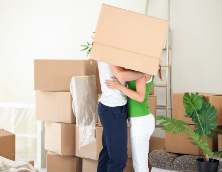 Efficient moving truck loading at a Whitton residence