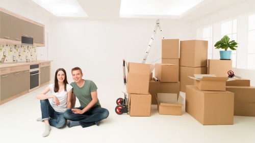 Satisfied customers with their Highbury movers