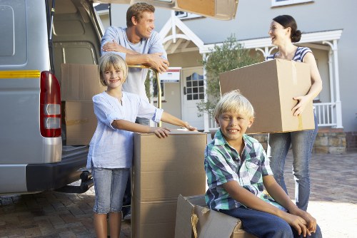 Efficient loading of belongings onto a moving truck in Kilburn