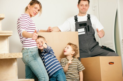 Movers ensuring the safety and security of possessions during a move